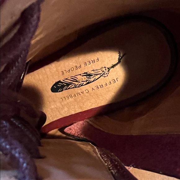 Jeffrey Campbell Burgundy Lace-Up Heeled Sandals - Picture 9 of 9